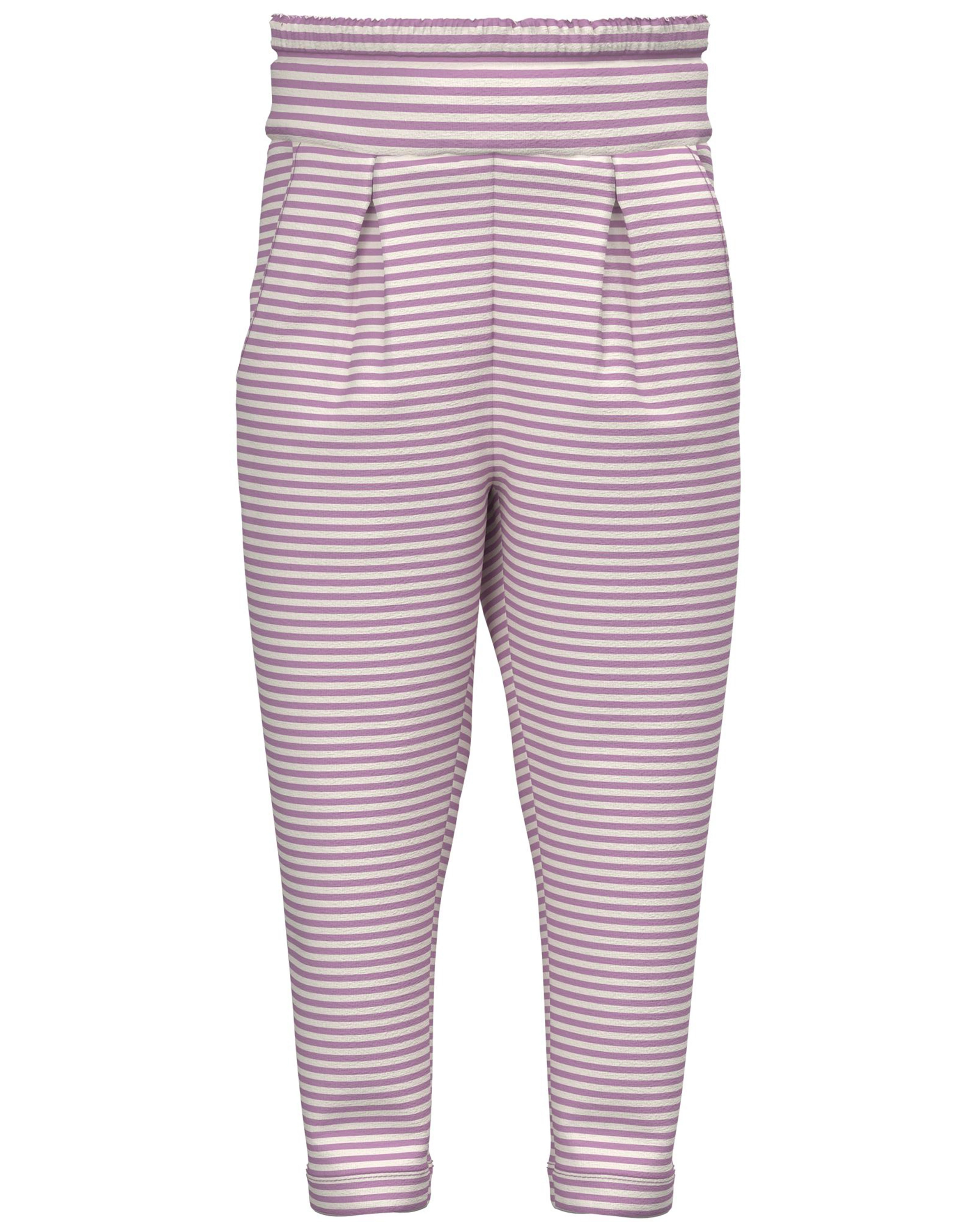 Jerseyhose NMFFANN gestreift in smoky grape