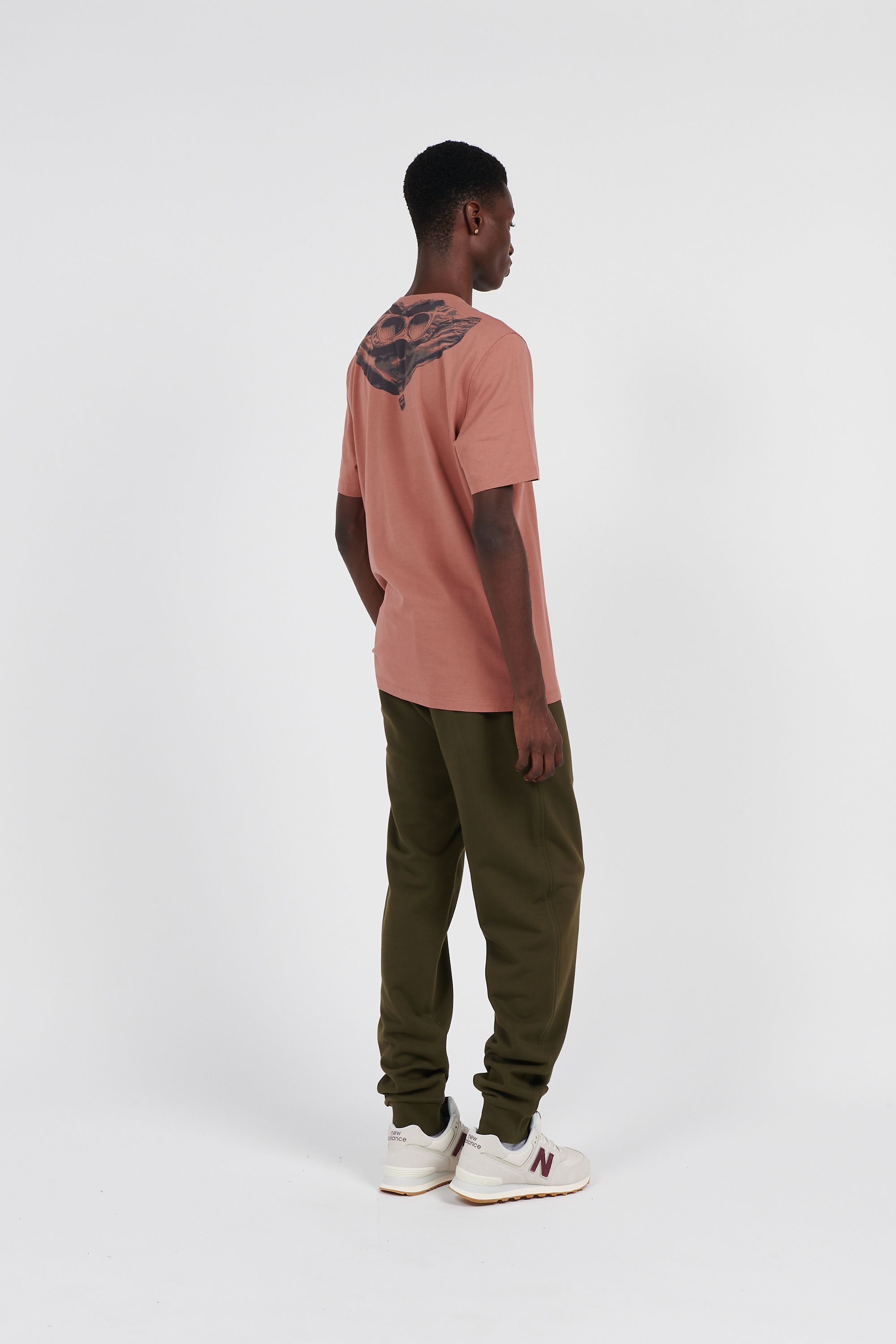 C.P. COMPANY Jogging DIAGONAL RAISED FLEECE CARGO TRACK PANTS Vert