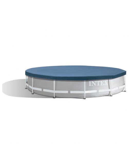 Intex Afdekzeil Framepool Rond Grijs - Afdekzeilen