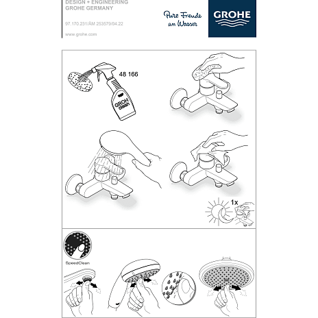 GROHE Euphoria 310 brusesystem - stål