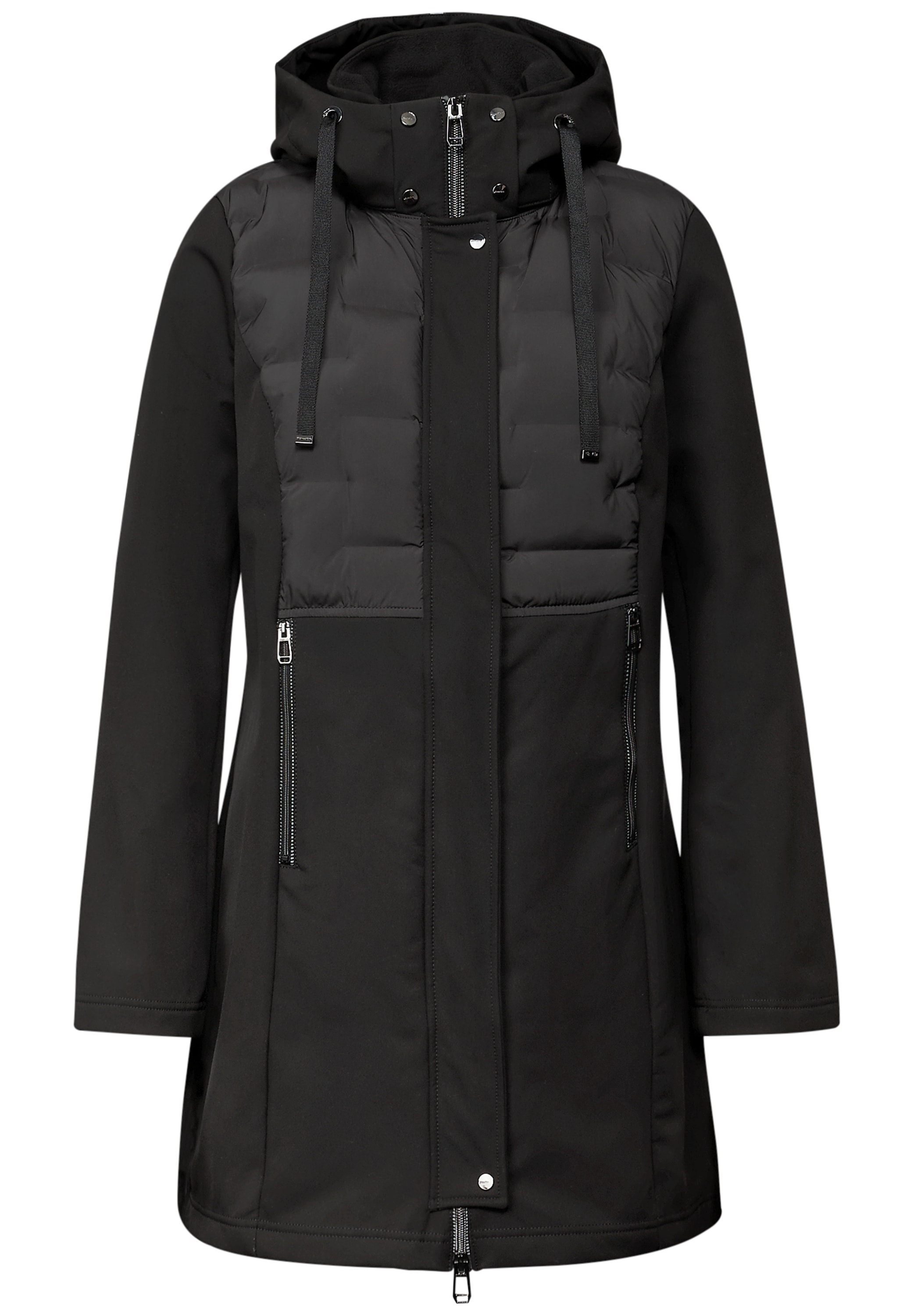 STREET ONE Softshelljacke mitKapuze mit Details und Kapuze mit Tunnelzug