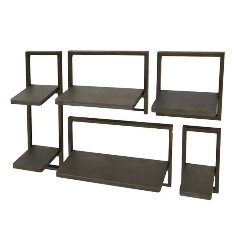 Hoyz Collection - Wandschap Ferro - Brons Antiek - Set van 5
