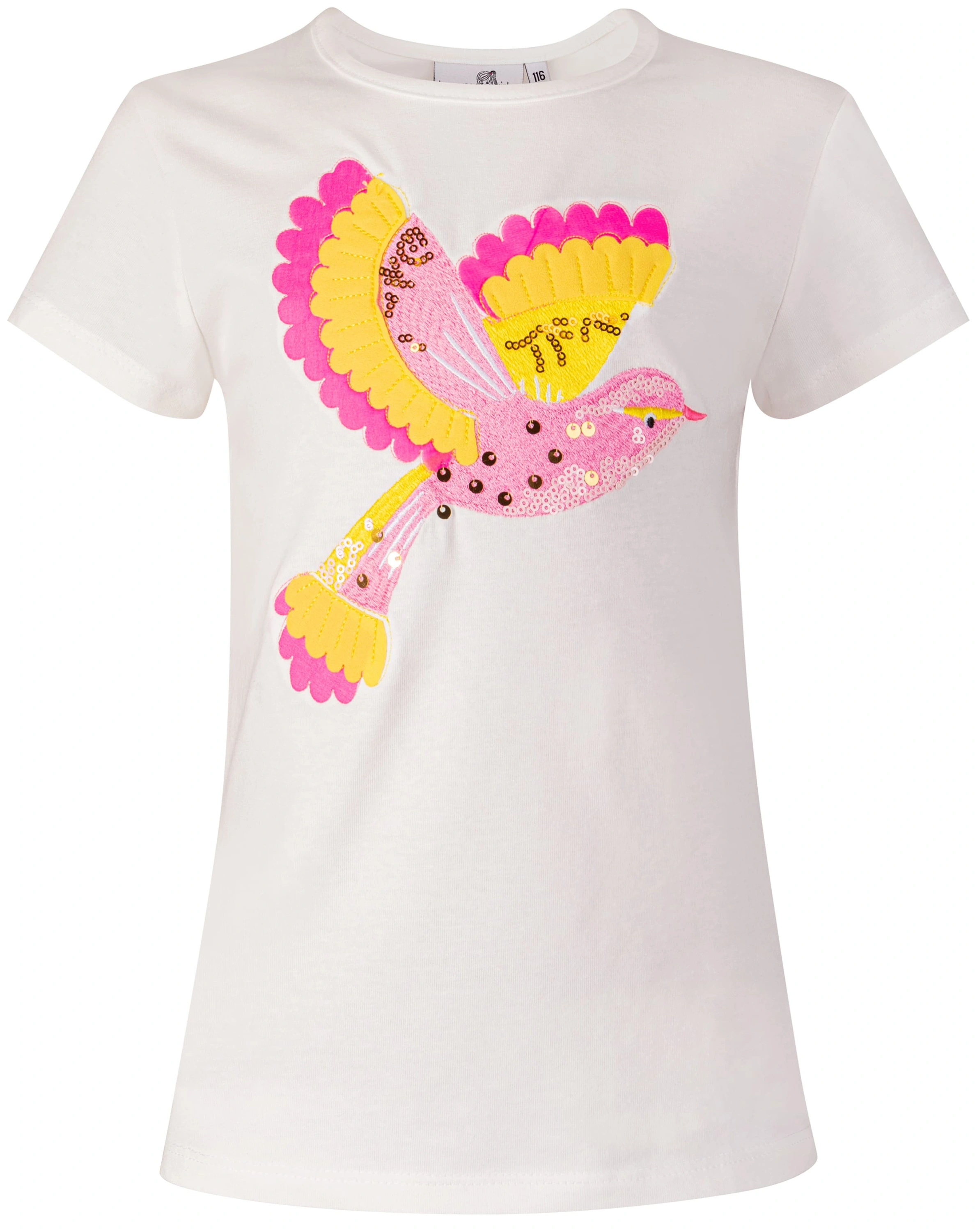 T-Shirt LOVE DOVE in weiß/pink