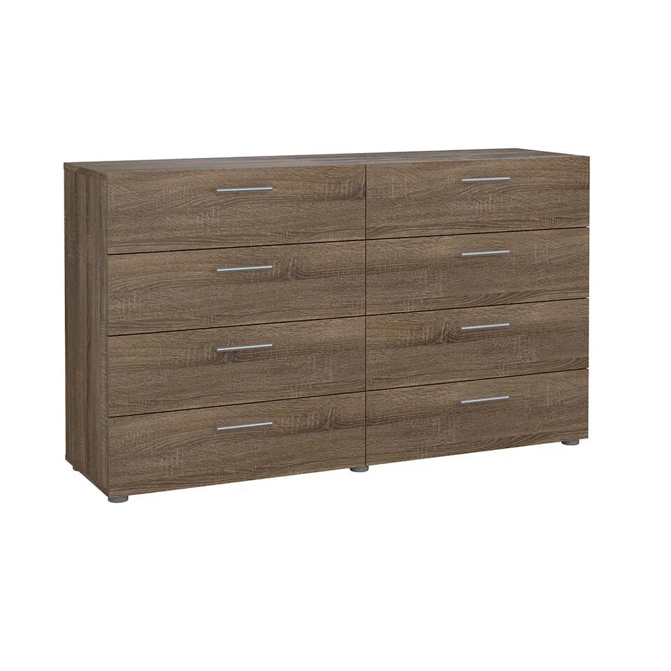Hioshop Pepe kommode 8 lades truffel decor