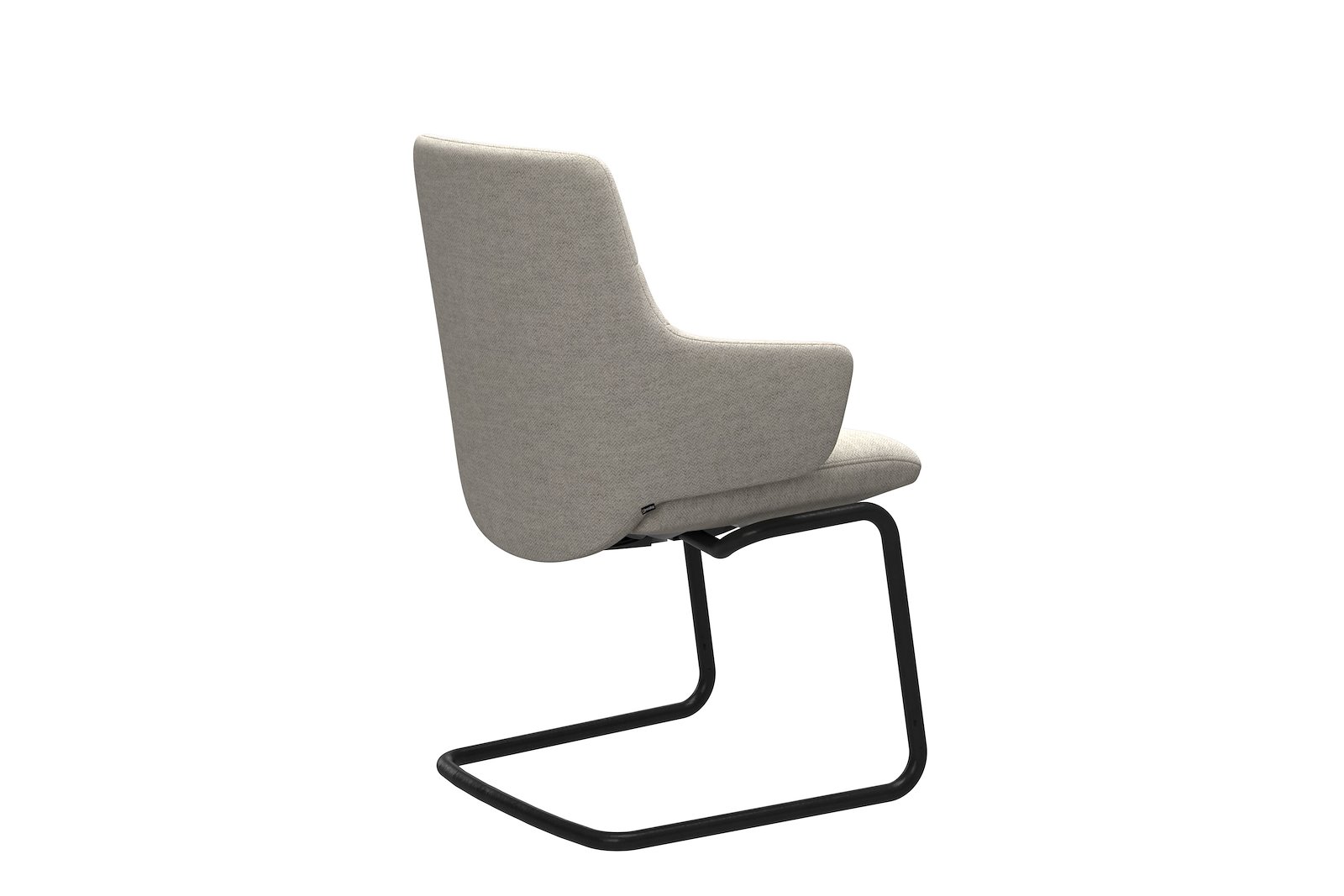 Chilli spisestol Tekstil Peony - Light Beige - Sort