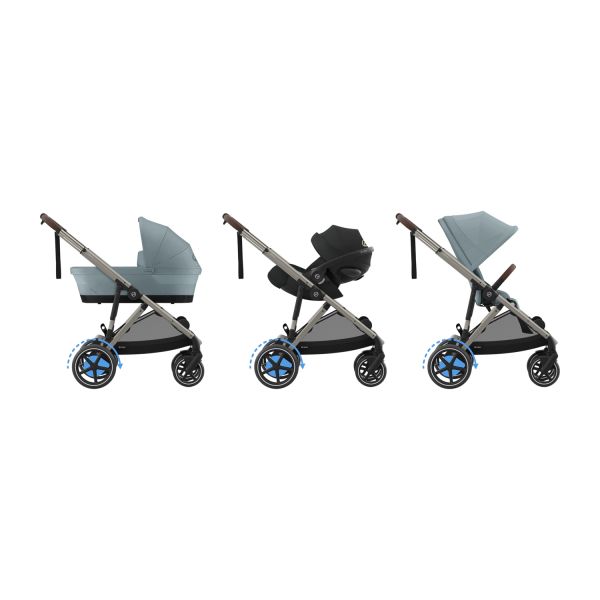 Cybex E-Gazelle S Kinderwagen - Taupe - Almond Beige / Beige