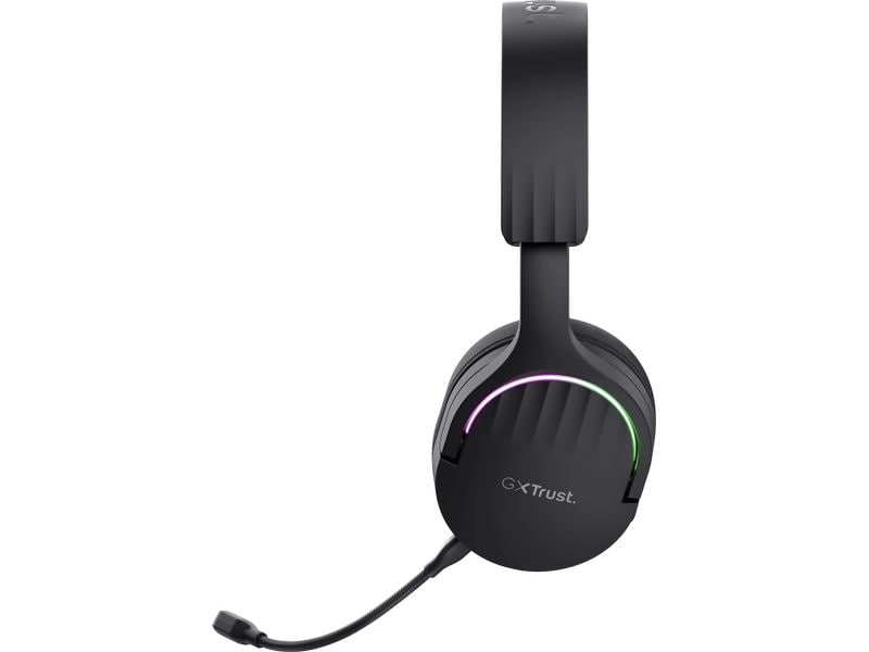 Trust Headset GXT 491 FAYZO Schwarz Leistungsstarkes ohrumschliessendes kabelloses Gaming-Headset für ein kabelloses immersives Gaming-Erlebnis