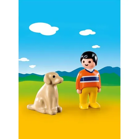 PLAYMOBIL® 9256 1.2.3 9256 Mann mit Hund