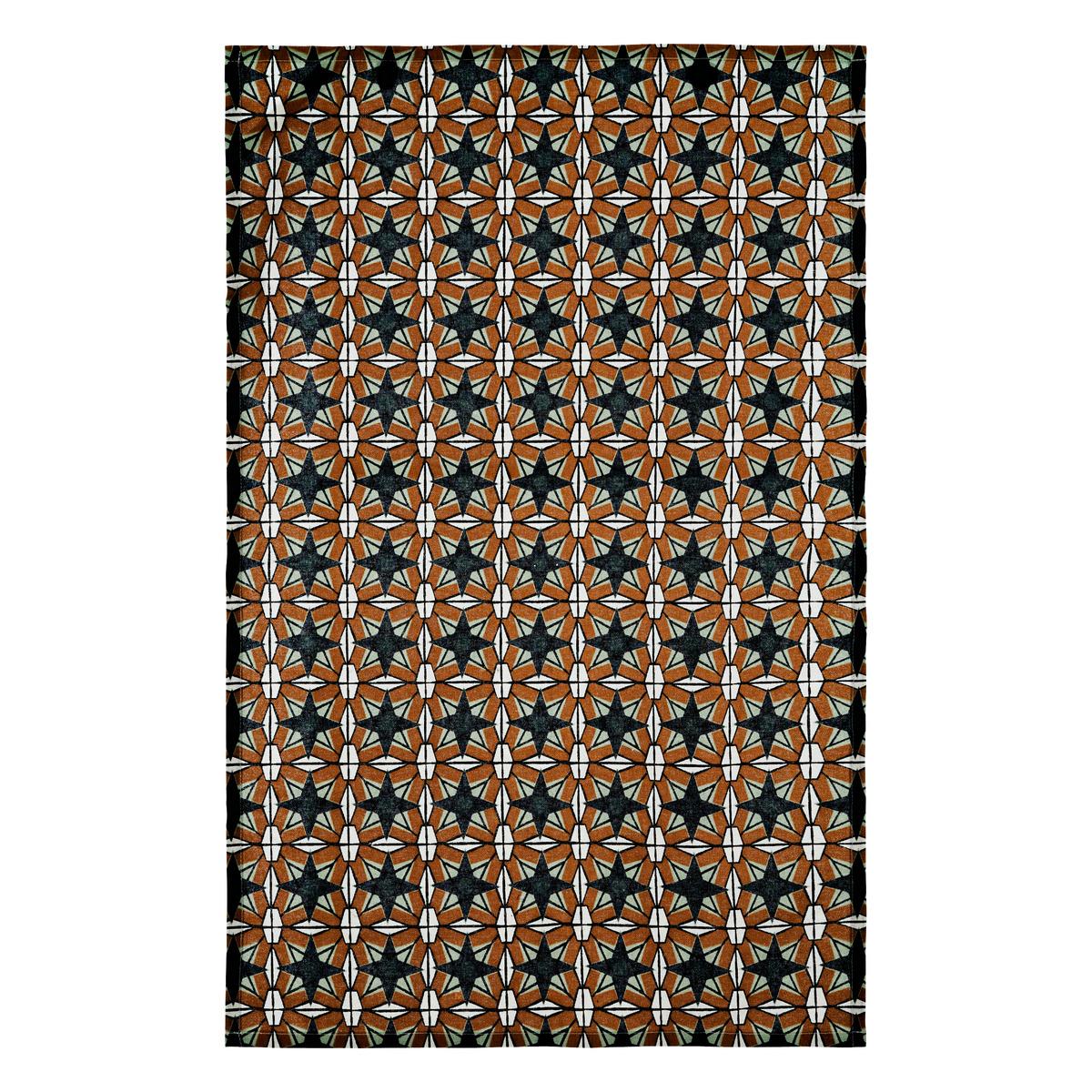 TORCHON COTON IMPRIME CAFE BORDELAIS 45X70CM