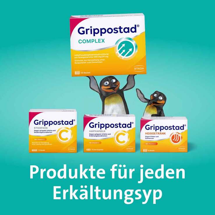Grippostad COMPLEX mit Orangengeschmack, 10 St