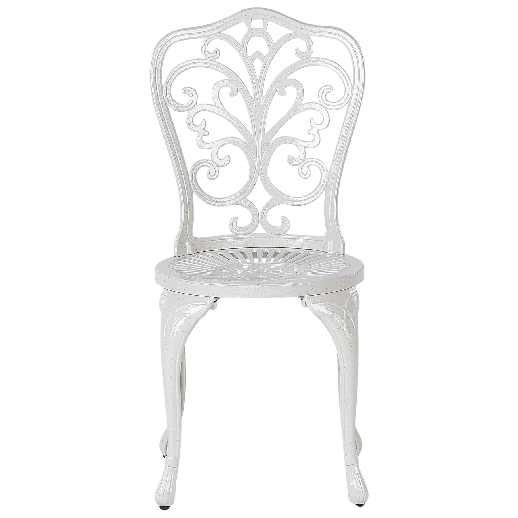 Beliani - TRIORA - Tuinstoel set van 2 - Gebroken wit - Aluminium