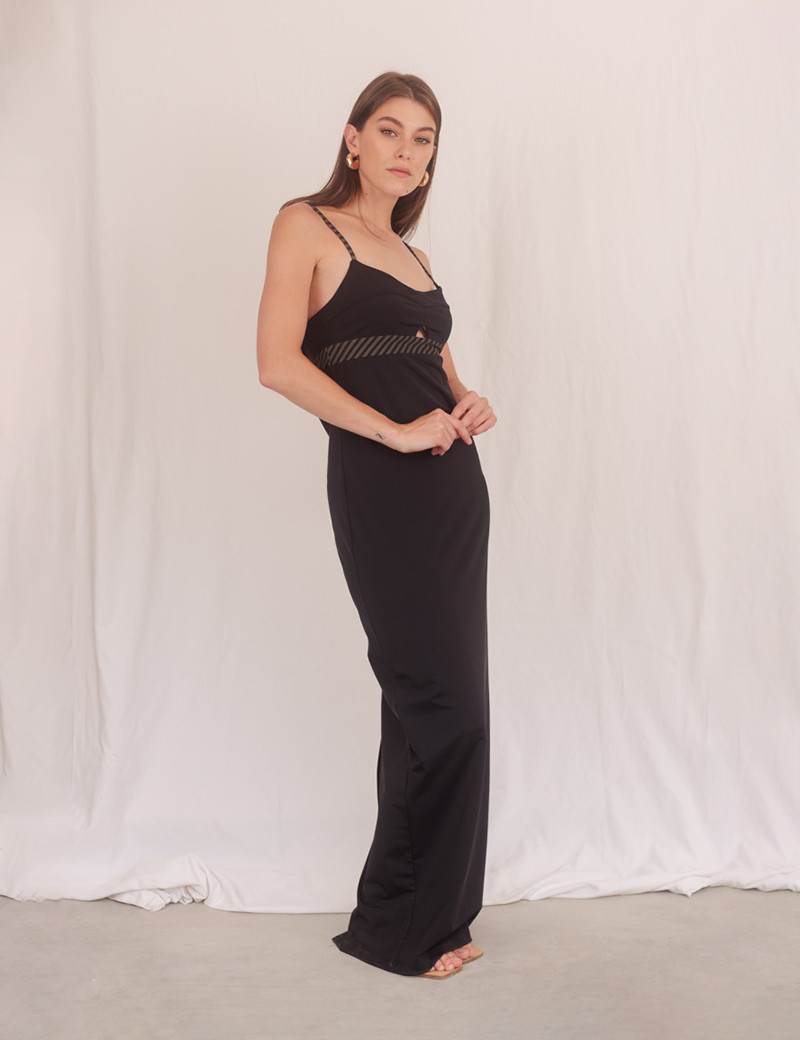 HBT ROBE LONGUE LYLIA NOIR