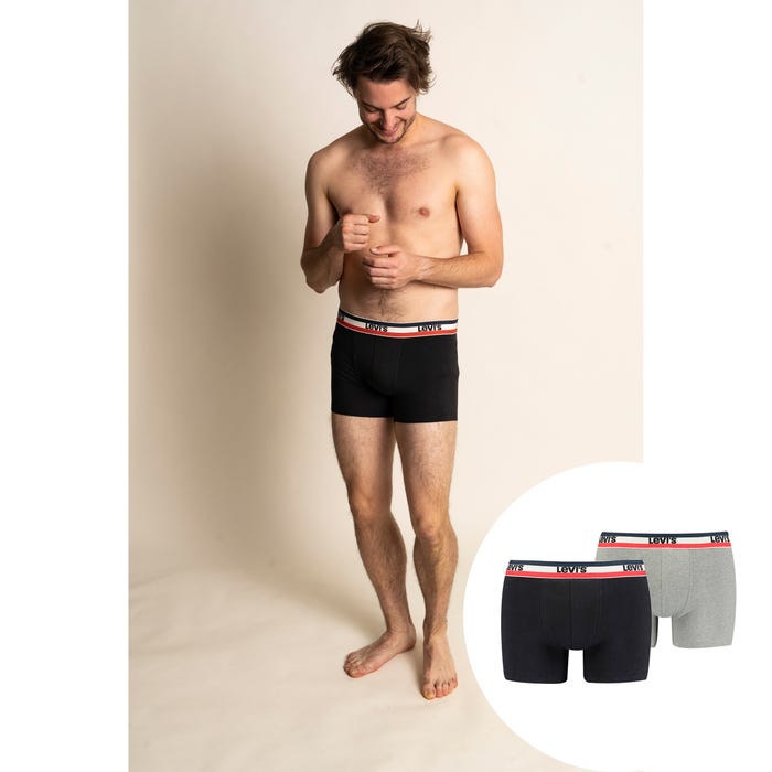 Levi's-2-pack boxershorts met logo - Levi's
