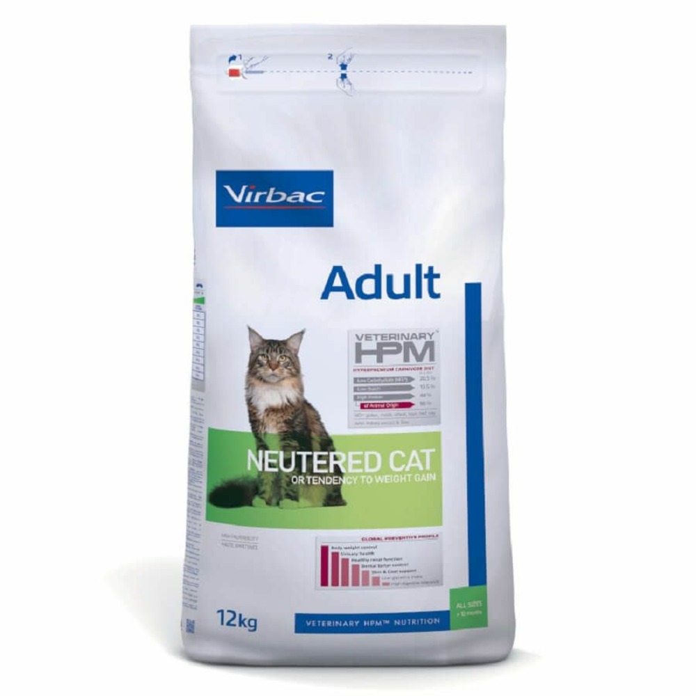 Virbac croquette hpm chat adult neutered 12kg