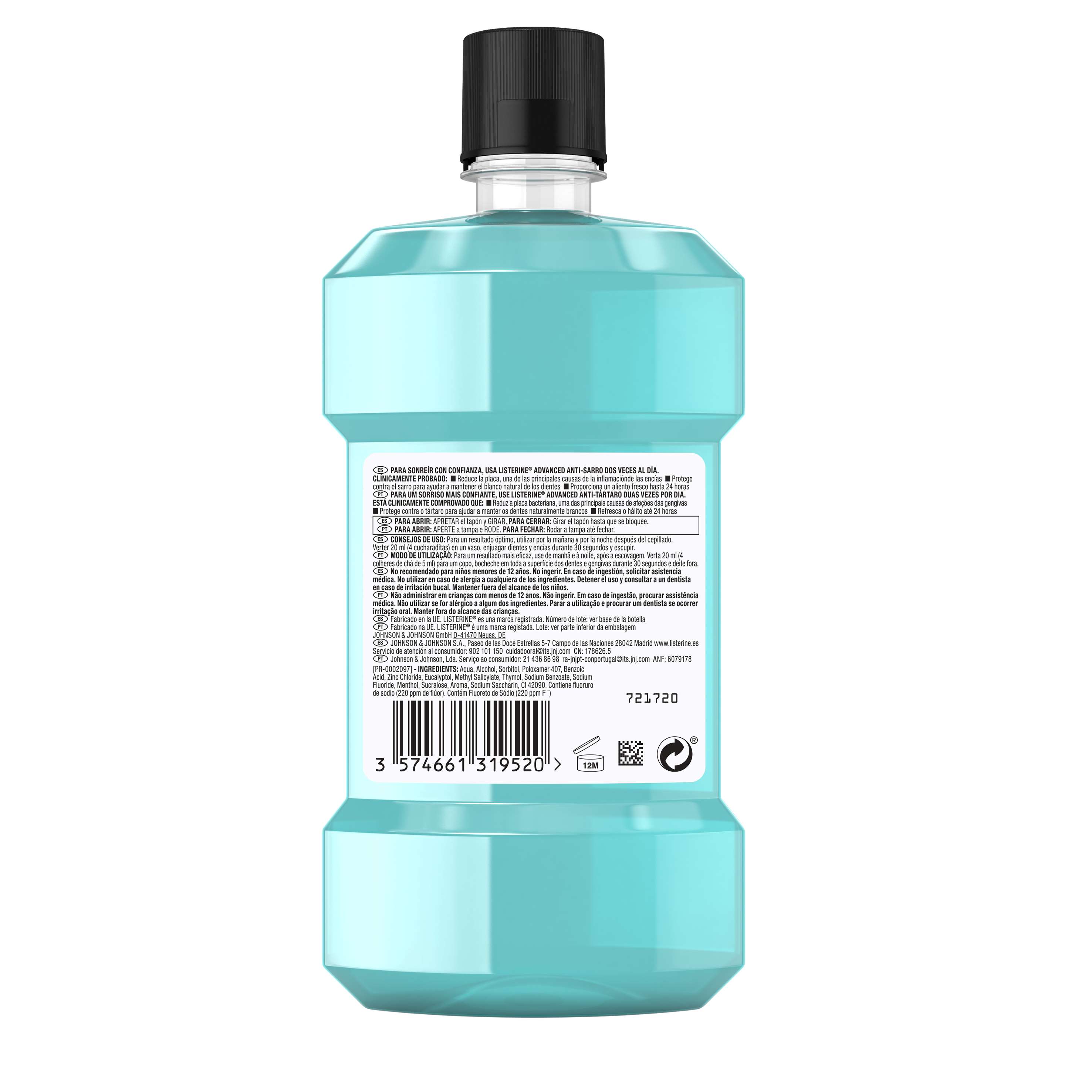 ELIXIR LISTERINE ANTI TÁRTARO 500ML