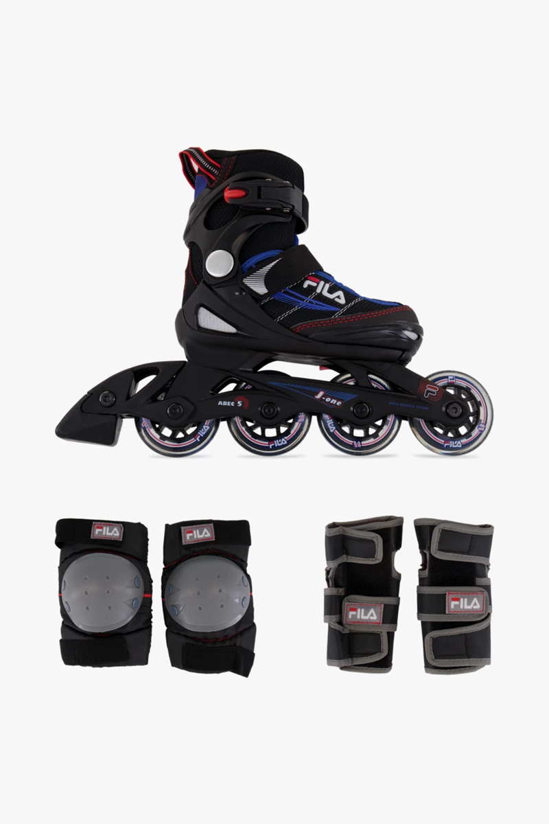 Fila Jungen Inlineskates + Schoner Set