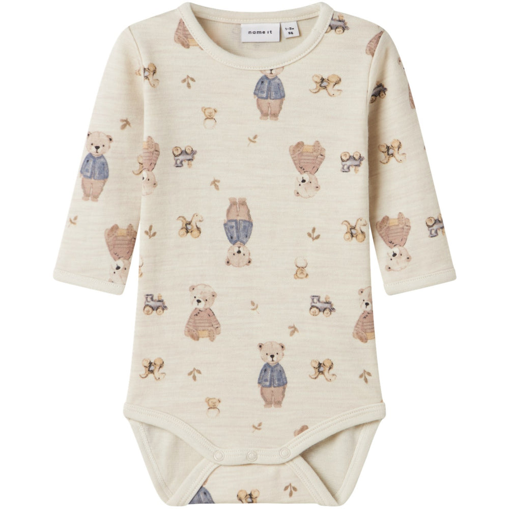 Køb Name It Peyote Melange Bear Nbnwup Wo/Co Ls Body