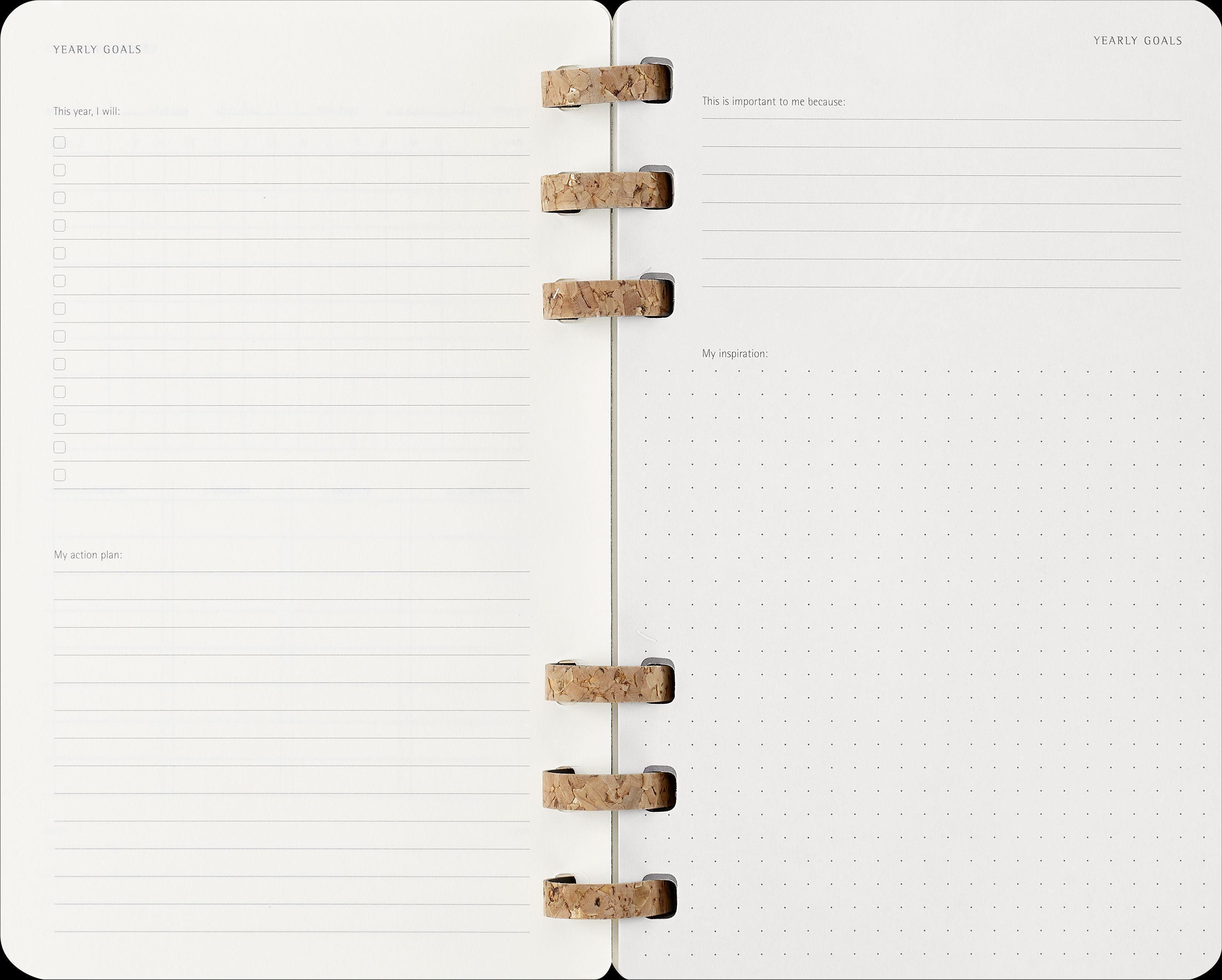 Moleskine 12 Monate Planer mit Spiralbindung, L/A5