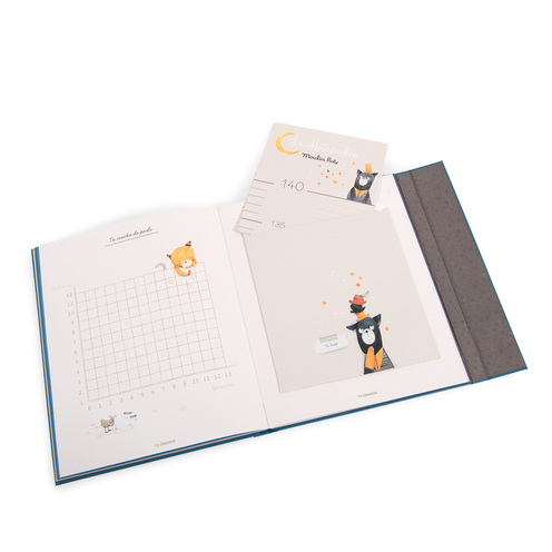 Livre de naissance Les Moustaches (80 pages) - MOULIN ROTY