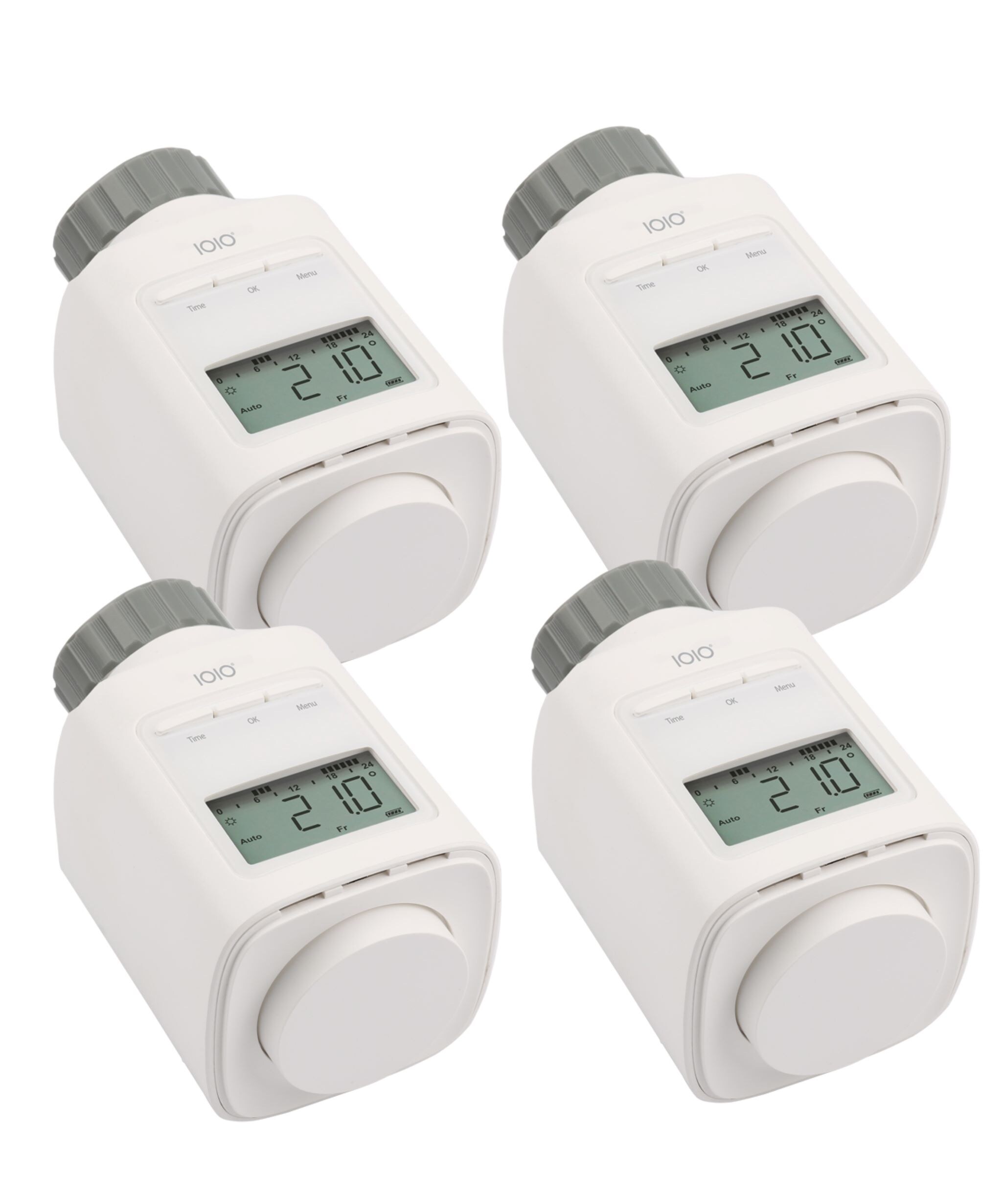 4 Stück IOIO HT 2000 Elektronischer Thermostat Heizkörperthermostat spart bis 30% Heizkosten