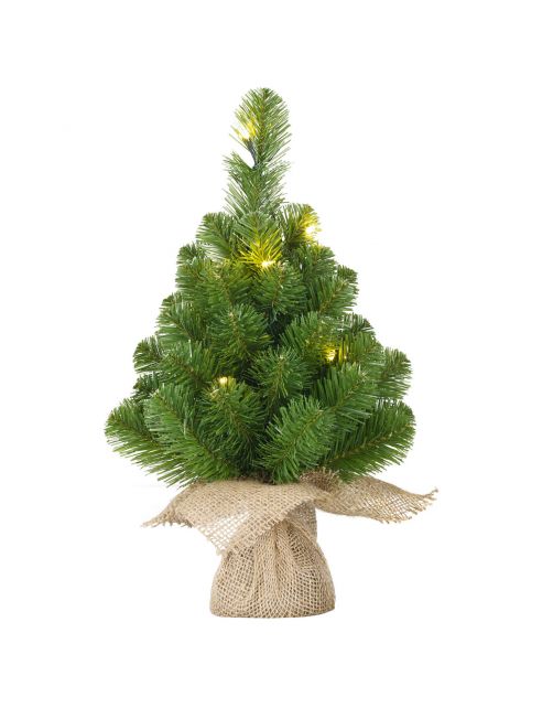 Black Box Trees Norton Kerstboom In Jute - Kunstgroen - Groen 15 led