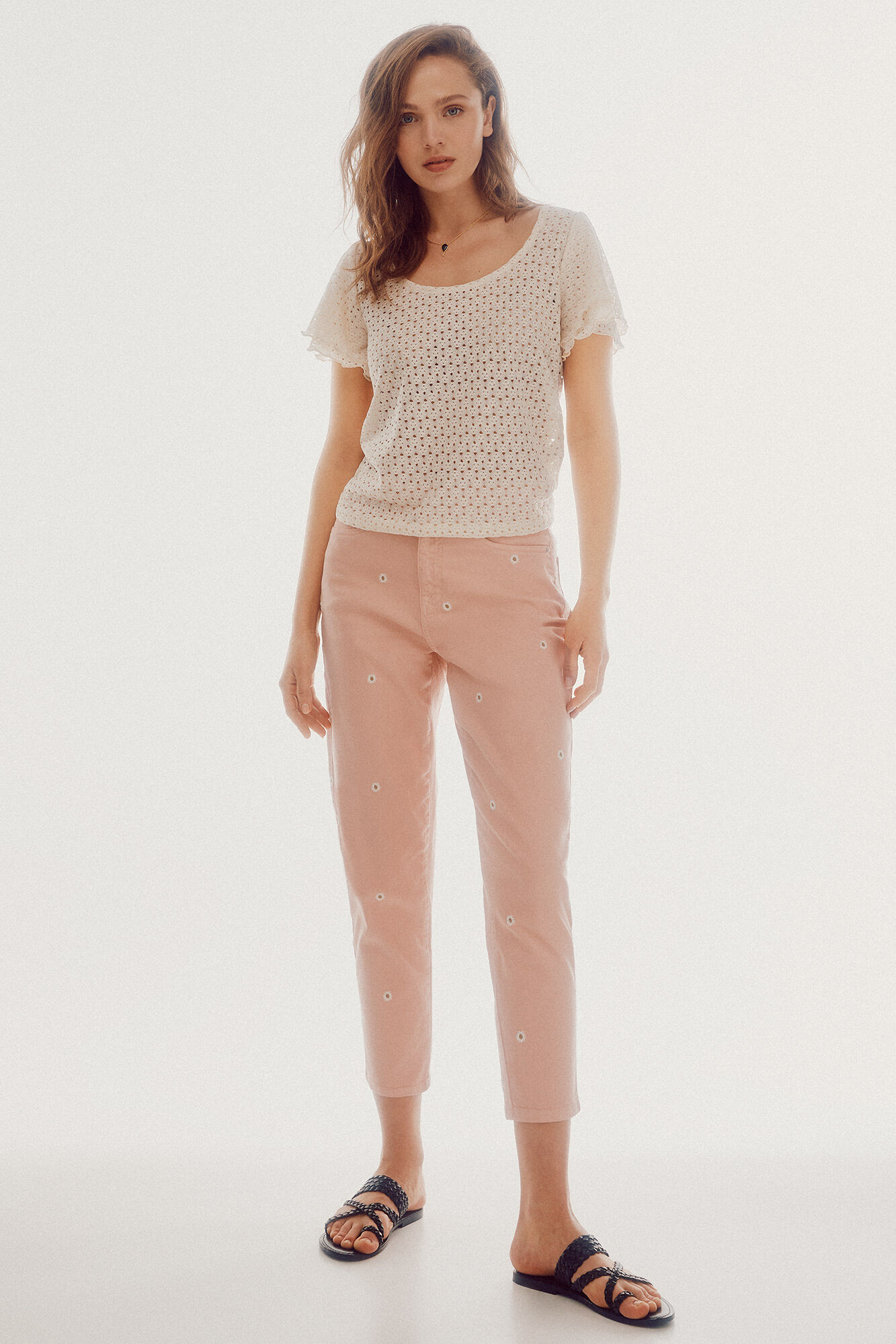 Blusa com babados - Marfim