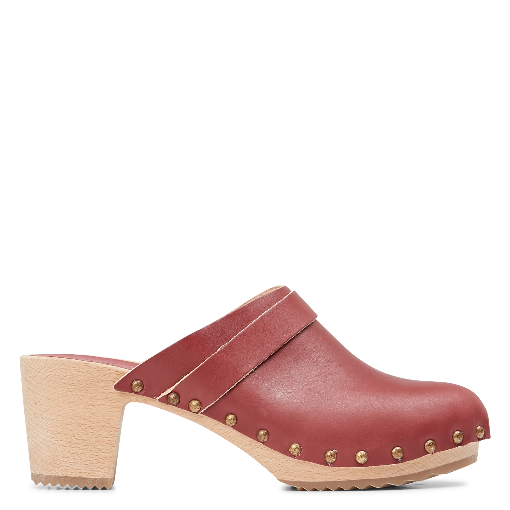 CLEMENCE - Sabots en cuir | Rouge
