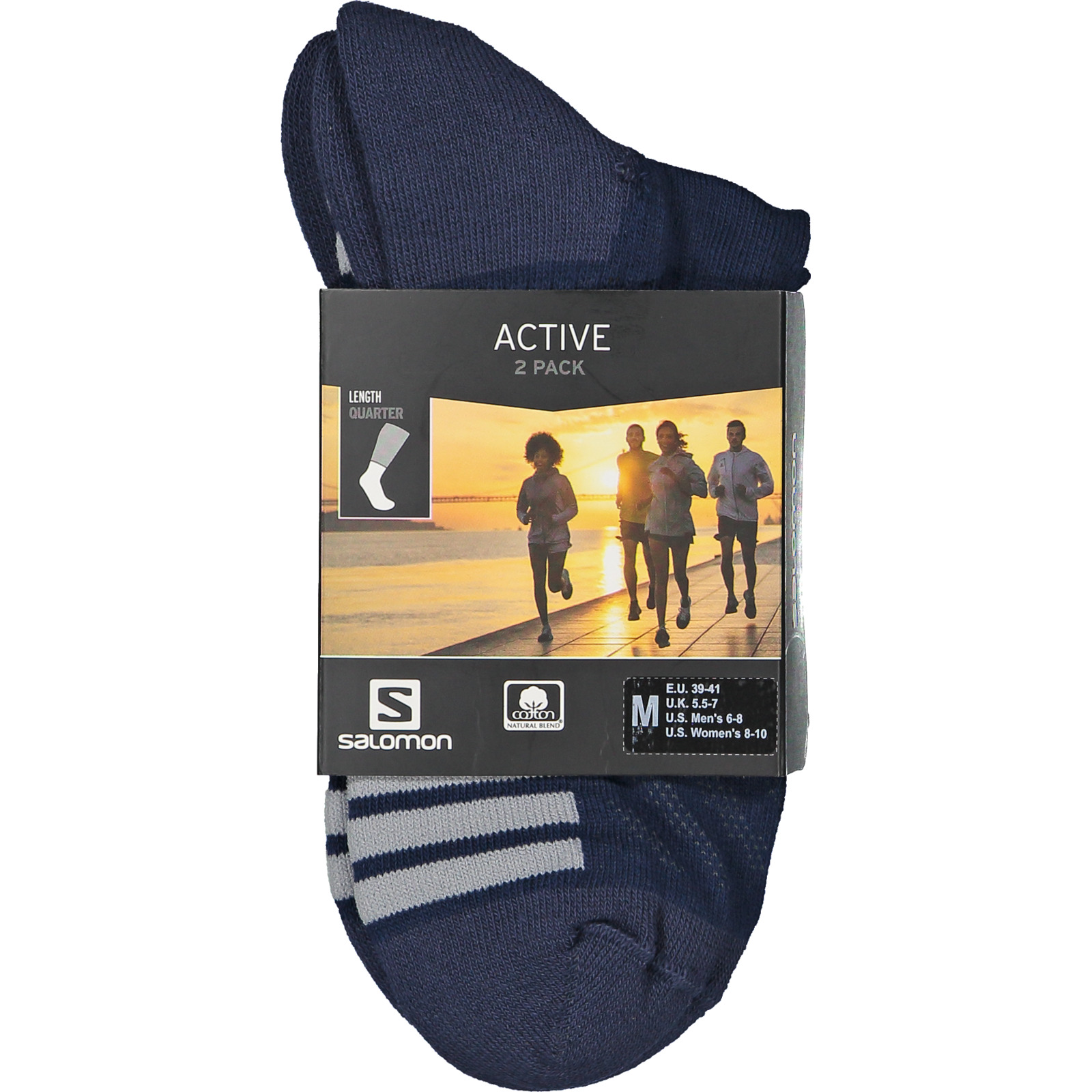 Salomon Wsocken 2er Erw., 45-47, schwarz