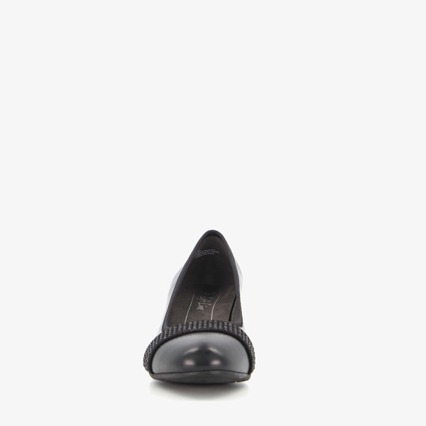 Softline dames pumps zwart met strass steentjes