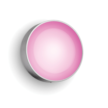Philips Hue muurlamp Daylo RVS - wit en gekleurd licht 15W