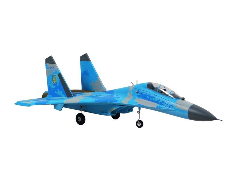 Amewi Impeller Jet XFly SU-27 50 mm Twin EDF Blau, PNP Semi-Scale Jet mit zwei 50 mm Impeller