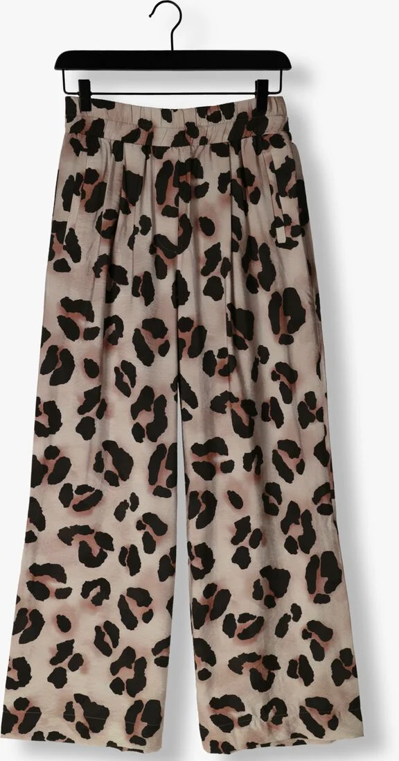 BY-BAR zand by-bar wijde broek benji cheetah pant