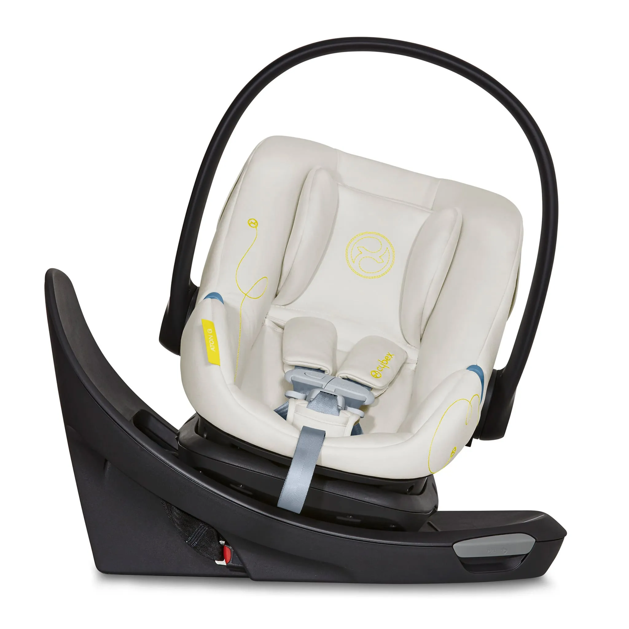 Cybex Poussette Gazelle S 2 + Siège d'Auto Aton G Swivel - Seashell Beige