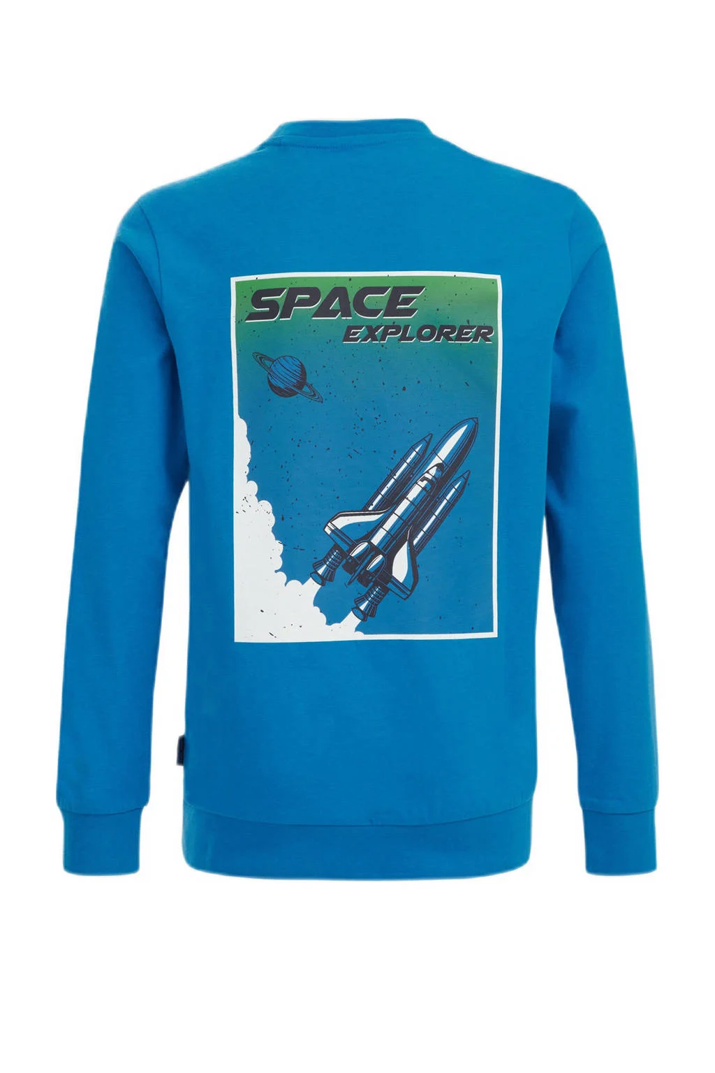 WE Fashion longsleeve met backprint blauw