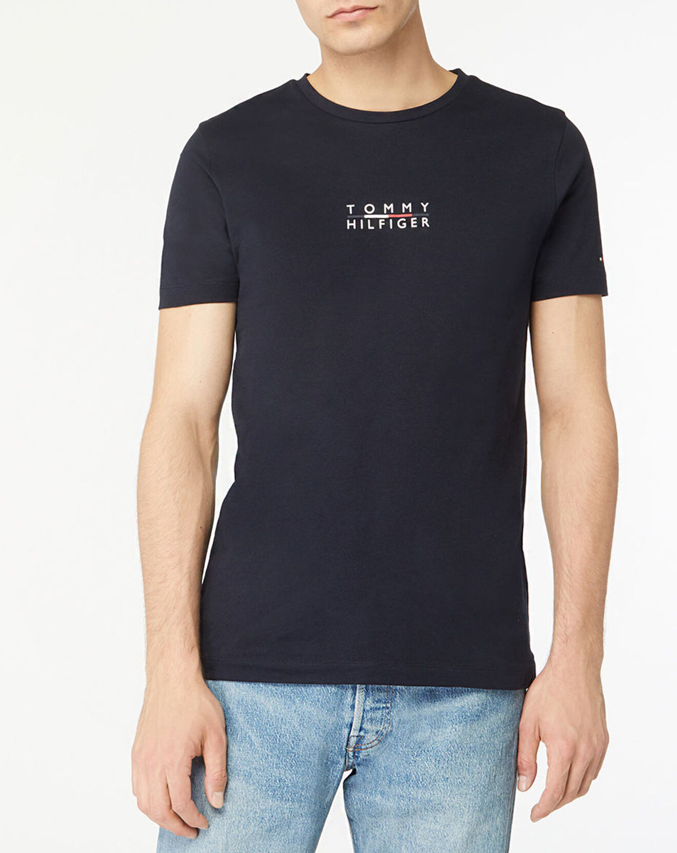 Tommy Hilfiger T-Shirt Square Logo bleu marine