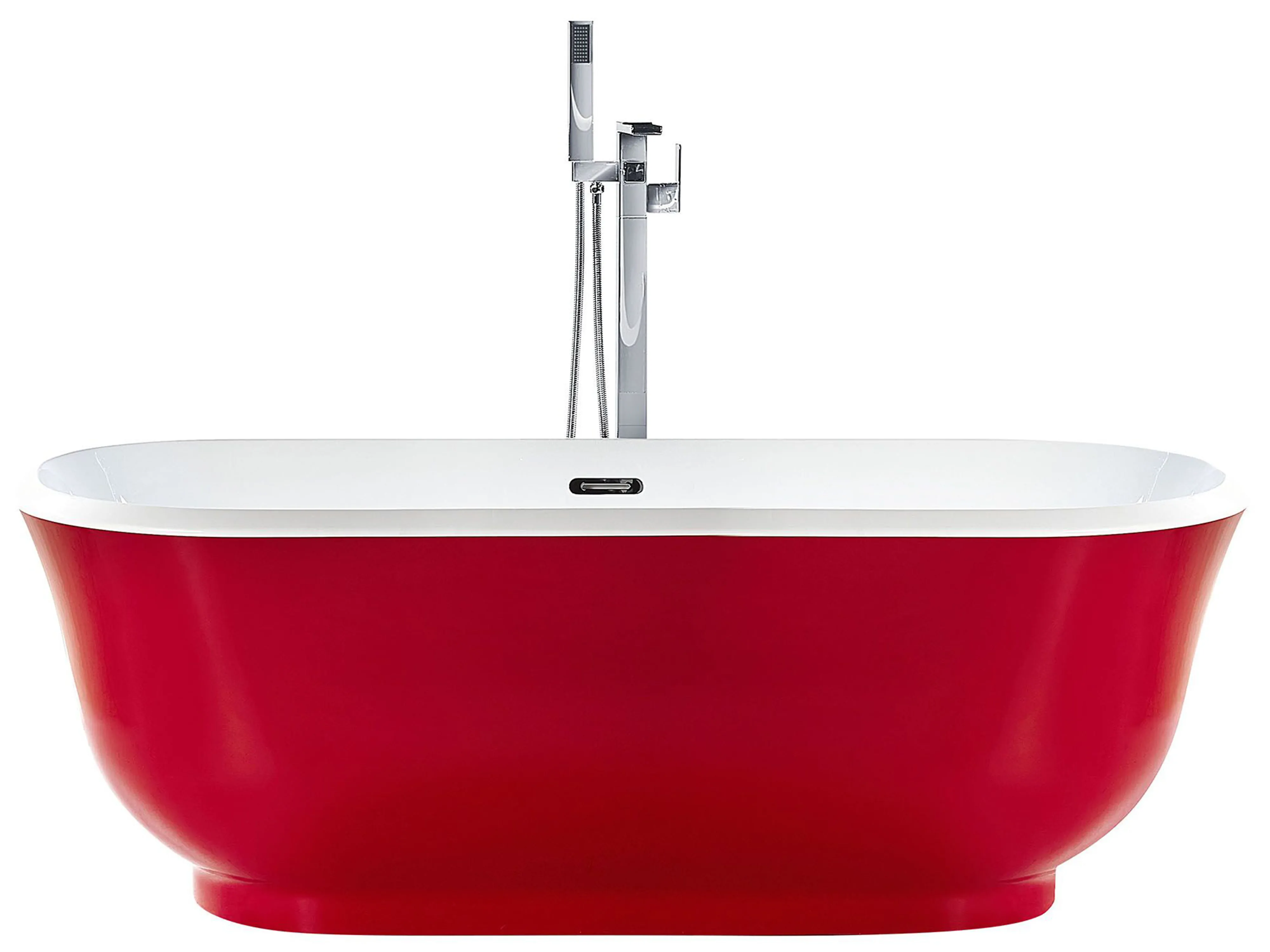 Vrijstaand bad TESORO 170 x 77 cm Rood