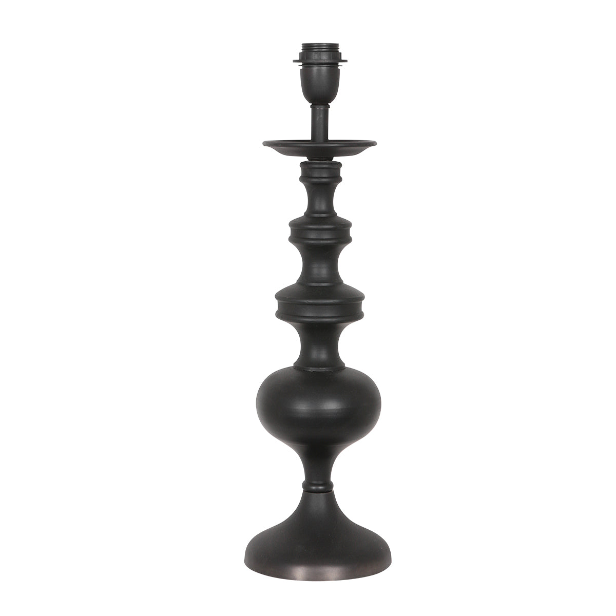 Anne Lighting - tafellamp - Lyons - zwart - hout - Ã 16cm - E27 -