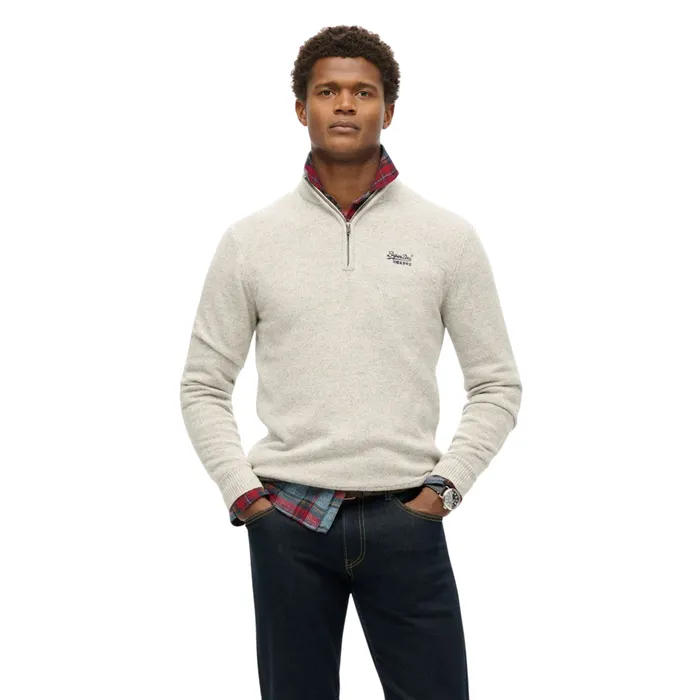 Superdry Essential Knit Henley Trui Heren