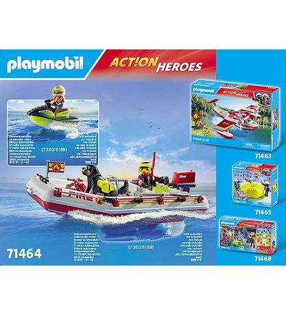 Playmobil Action Helden - Feuerlöschboot mit Jetski - 71464 - 52