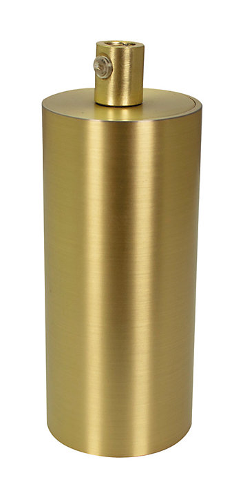 Douille E27 tube métal noir Ø4,2 x 10 cm