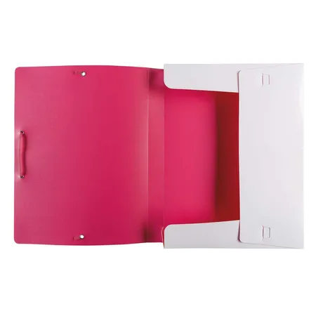 Idena Heftbox weiß/pink, A4
