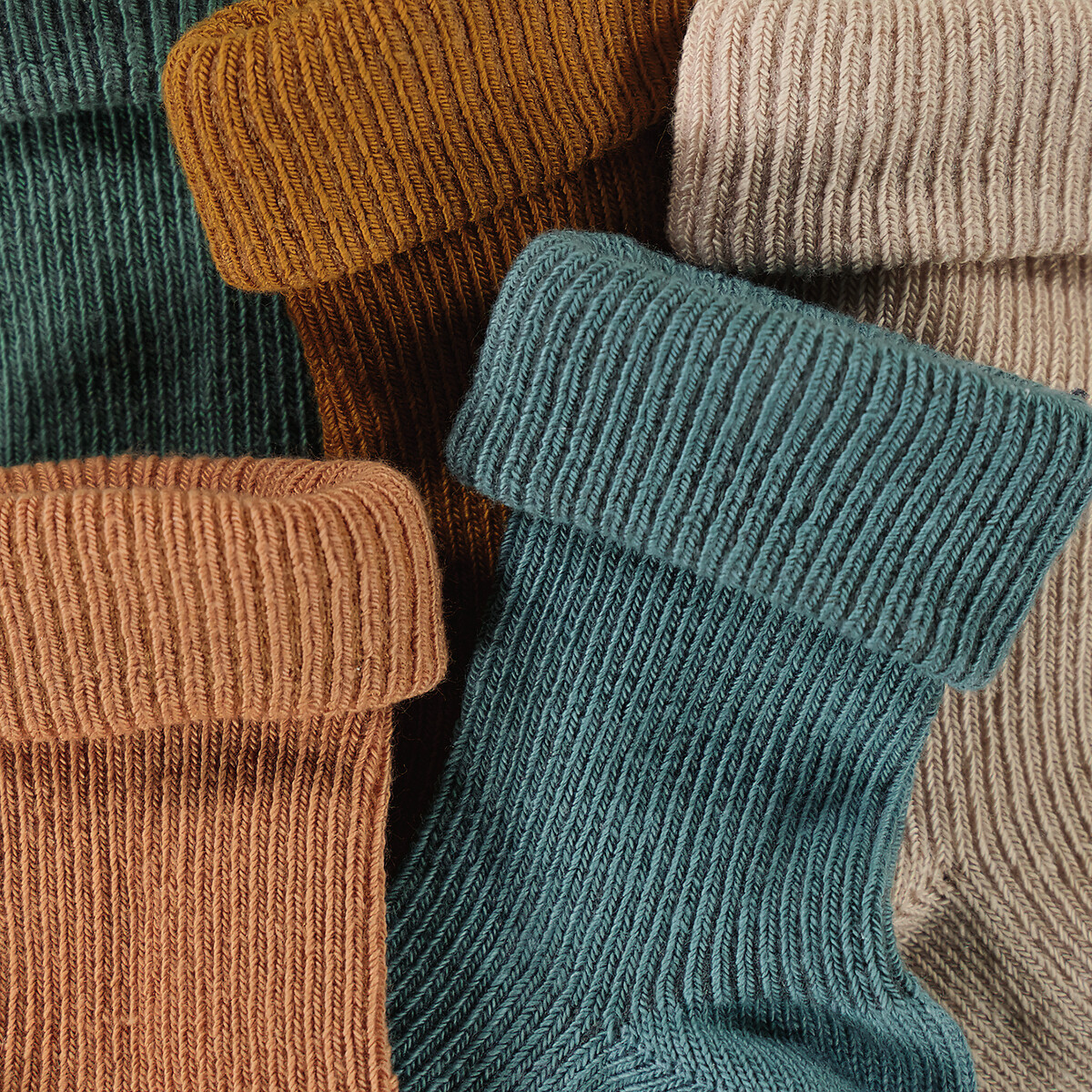 COLEÇÃO LA REDOUTE<br>Conjunto de 5 pares de meias