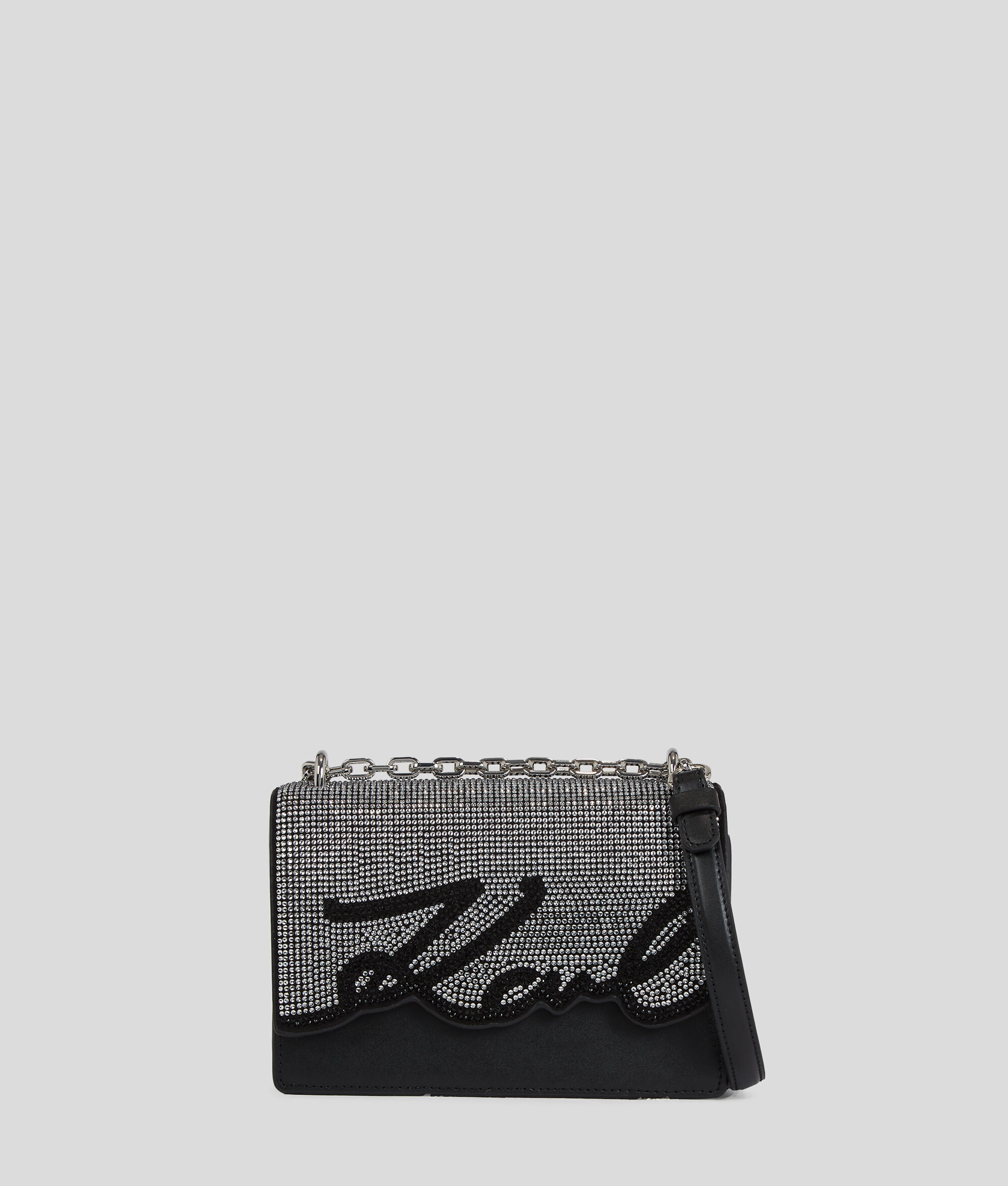 PETIT SAC PORTÉ ÉPAULE AVEC CRISTAUX K/SIGNATURE