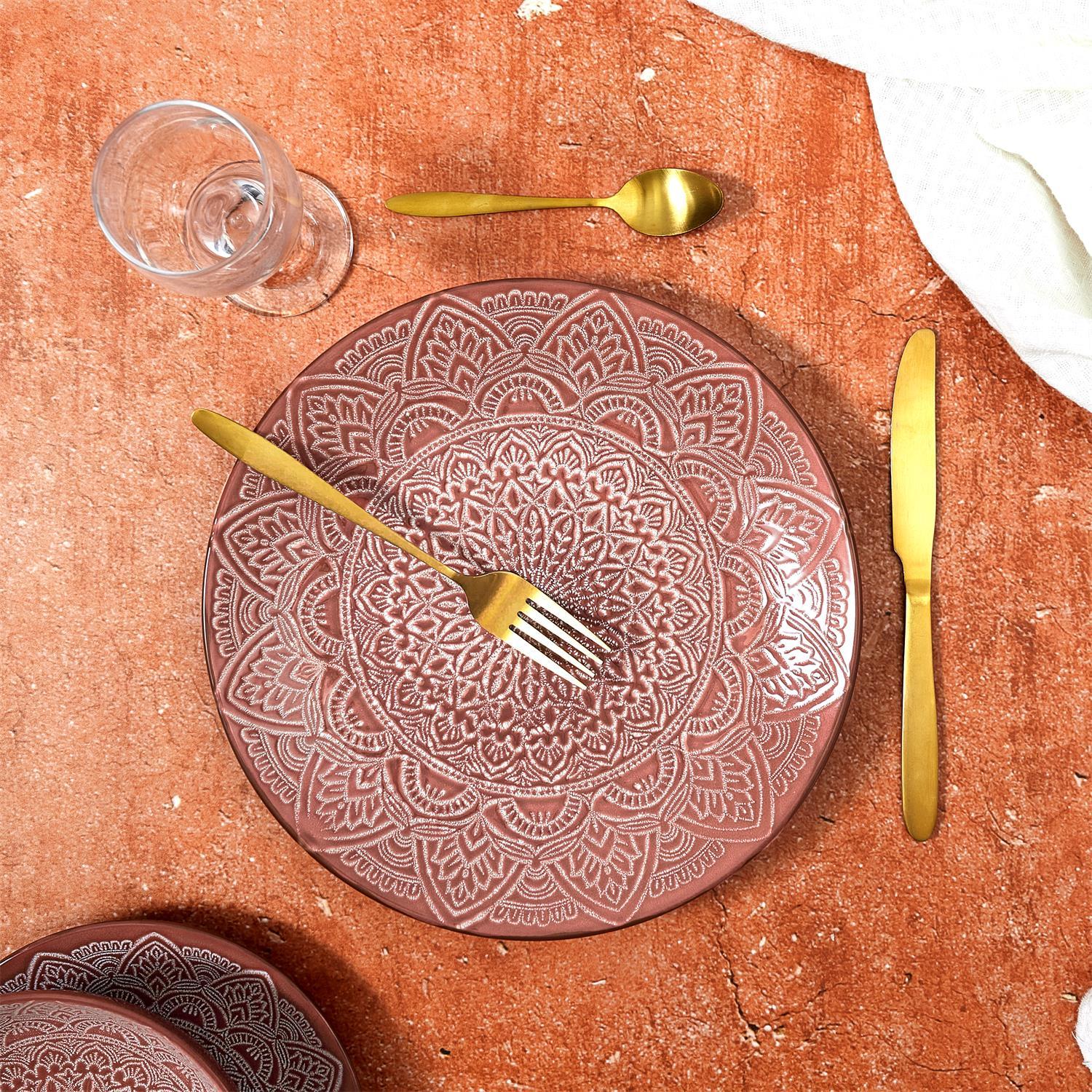 ASSIETTE SAHARA TERRACOTTA D.27CM