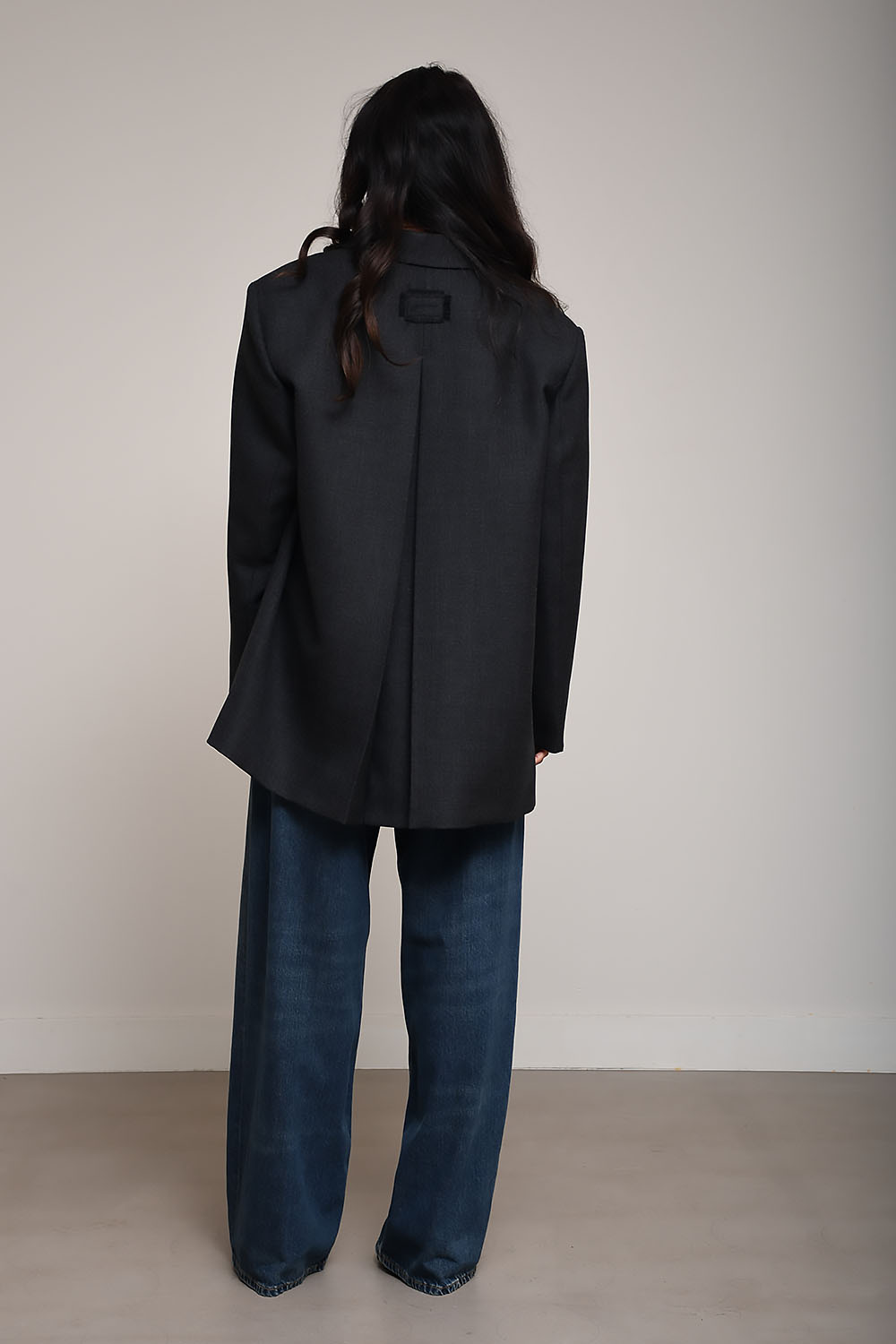 Wool suiting blazer
