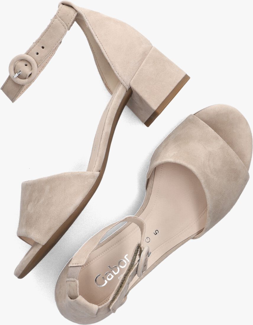 beige gabor sandalen met hak 902