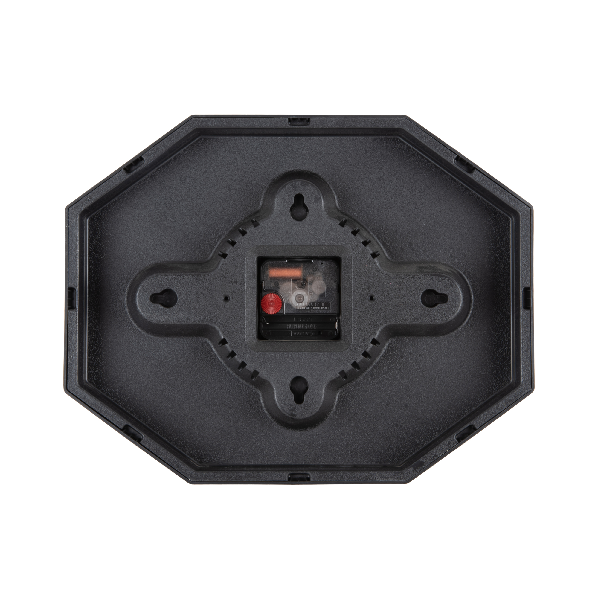 Wandklok Modern Factory Octagon Rode oker