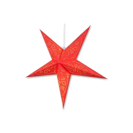 Amsinck & Sell Weihnachtsstern aus Papier 5-armig, rot, 42cm