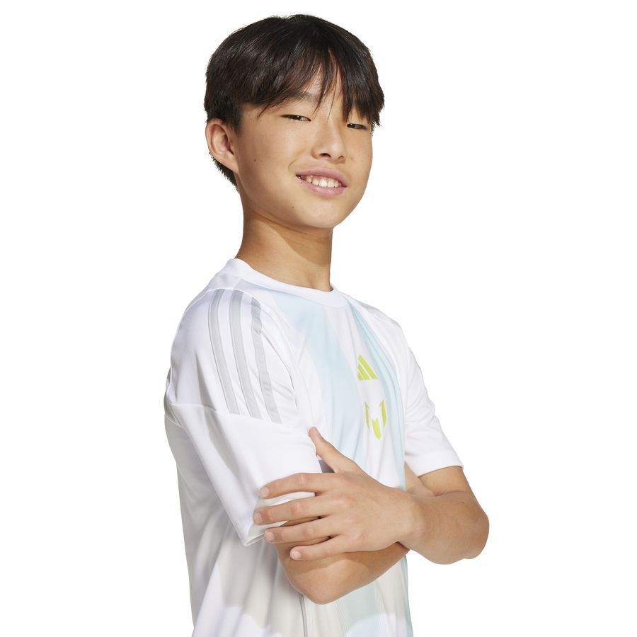 adidas T-shirt d'Entraînement Messi La Vida Rapida - Blanc/Almost Blue Enfant