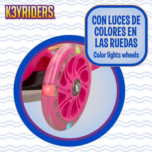 Patinete de 3 rodas K3yriders Flamingo